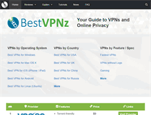 Tablet Screenshot of bestvpnz.com